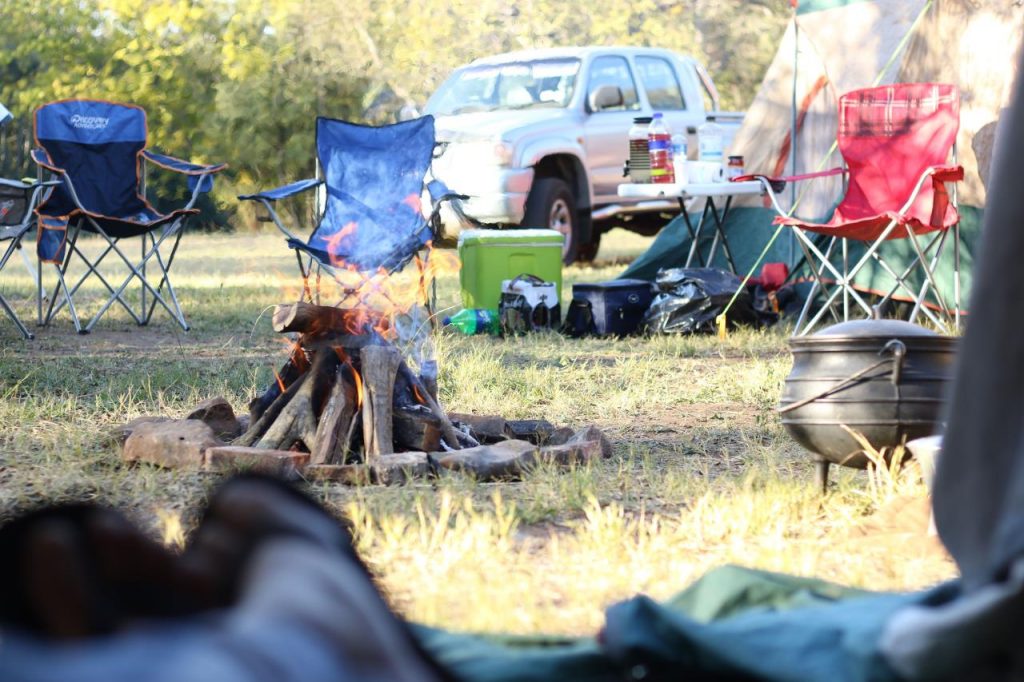 camp fire camping site