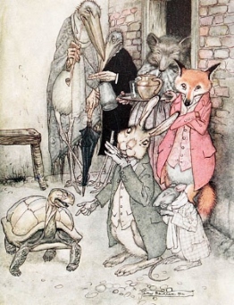 Tortoise and Hare image by Rackham