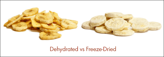 dehydrated vs freeze-dried