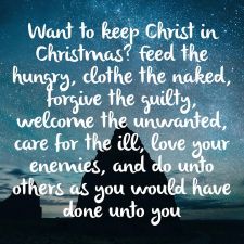 Quote by Steve Maraboli Want to keep Christ in Christmas