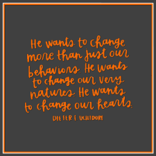 He wants to change our nature