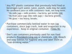 PET plastic containers