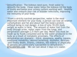 Water is the Most Important Element