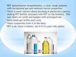 polyethylene terephthalate containers