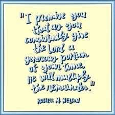Russell M. Nelson Quote I Promise You - Pres. Nelson