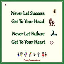 Be Successful, But Humble and Never Give Up